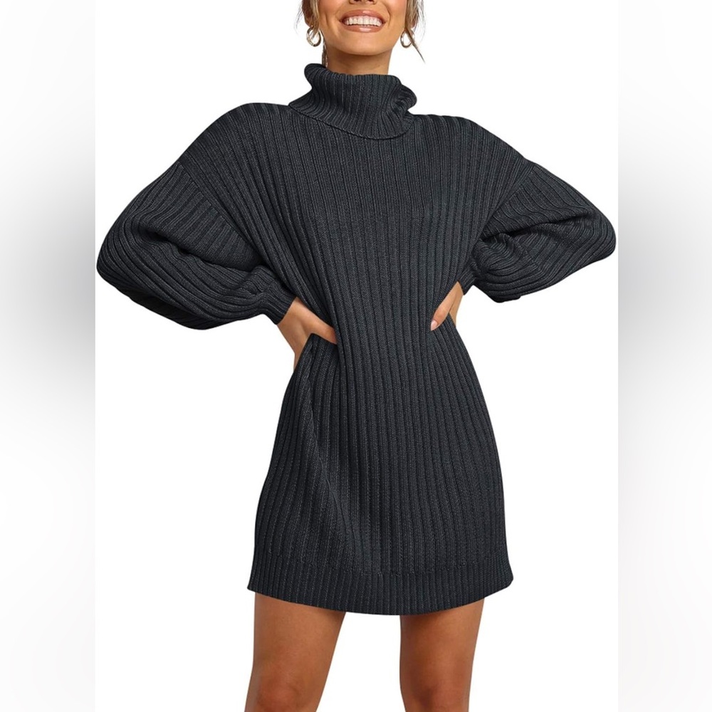 Black sweater dress xl
